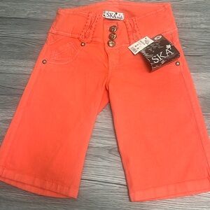 New Colombian butt lifter denim bermuda for women size 1